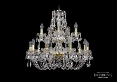Люстра хрустальная Bohemia Ivele 1406/10+5/240/2d/G Люстра хрустальная Bohemia Ivele 1406/10+5/240/2d/G