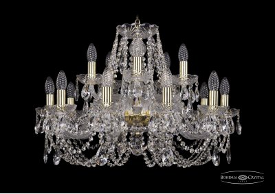 Люстра хрустальная Bohemia Ivele 1406/10+5/240/G Люстра хрустальная Bohemia Ivele 1406/10+5/240/G