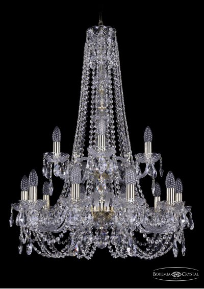 Люстра хрустальная Bohemia Ivele 1406/10+5/240/h-90/2d/G Люстра хрустальная Bohemia Ivele 1406/10+5/240/h-90/2d/G