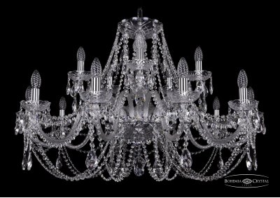 Люстра хрустальная Bohemia Ivele 1406/10+5/360/Ni Люстра хрустальная Bohemia Ivele 1406/10+5/360/Ni