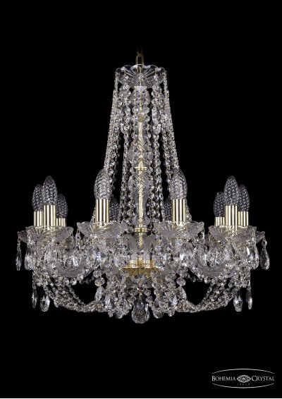 Люстра хрустальная Bohemia Ivele 1406/10/195/h-58/G Люстра хрустальная Bohemia Ivele 1406/10/195/h-58/G