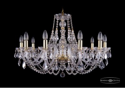 Люстра хрустальная Bohemia Ivele 1406/10/300/G/Leafs Люстра хрустальная Bohemia Ivele 1406/10/300/G/Leafs