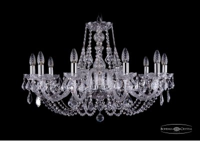 Люстра хрустальная Bohemia Ivele 1406/10/300/Ni/Leafs Люстра хрустальная Bohemia Ivele 1406/10/300/Ni/Leafs