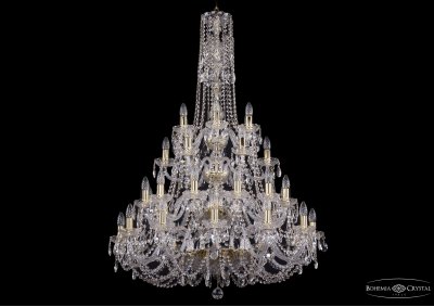 Люстра хрустальная большая Bohemia Ivele 1406/12+12+6+6/300-130/4d/G
