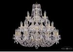 Люстра хрустальная большая Bohemia Ivele 1406/12+12+6/300/3d/G