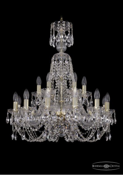 Люстра хрустальная Bohemia Ivele 1406/12+6/240/XL-78/G Люстра хрустальная Bohemia Ivele 1406/12+6/240/XL-78/G