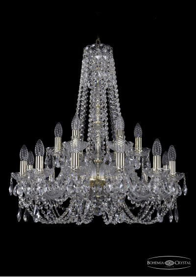Люстра хрустальная Bohemia Ivele 1406/12+6/240/h-75/G Люстра хрустальная Bohemia Ivele 1406/12+6/240/h-75/G