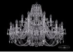 Большая Люстра хрустальная Bohemia Ivele 1406/12+6/300/2d/Ni