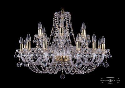 Люстра хрустальная Bohemia Ivele 1406/12+6/300/G/Balls Люстра хрустальная Bohemia Ivele 1406/12+6/300/G/Balls