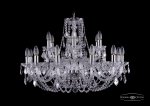Люстра хрустальная Bohemia Ivele 1406/12+6/300/Ni/Leafs