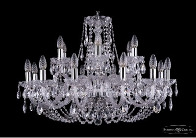 Люстра хрустальная Bohemia Ivele 1406/12+6/300/Ni