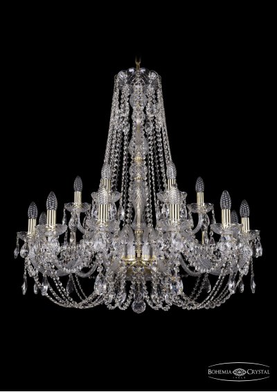 Люстра хрустальная Bohemia Ivele 1406/12+6/300/h-90/G Люстра хрустальная Bohemia Ivele 1406/12+6/300/h-90/G