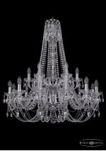 Люстра хрустальная Bohemia Ivele 1406/12+6/300/h-95/2d/Ni