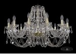 Люстра хрустальная Bohemia Ivele 1406/12/300/G/Leafs
