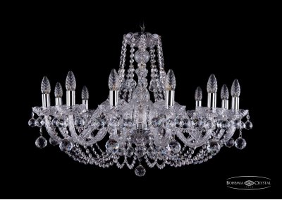 Люстра хрустальная Bohemia Ivele 1406/12/300/Ni/Balls Люстра хрустальная Bohemia Ivele 1406/12/300/Ni/Balls