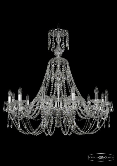 Люстра хрустальная Bohemia Ivele 1406/12/360/XL-97/Ni Люстра хрустальная Bohemia Ivele 1406/12/360/XL-97/Ni