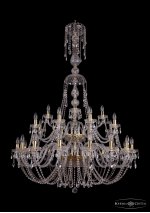 Люстра хрустальная большая Bohemia Ivele 1406/16+8+4/400-160/2d/G