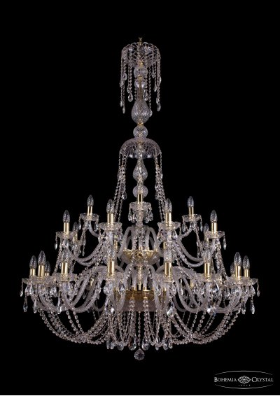 Большая Люстра хрустальная Bohemia Ivele 1406/16+8+4/400/XL-160/2d/G Большая Люстра хрустальная Bohemia Ivele 1406/16+8+4/400/XL-160/2d/G
