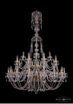 Большая Люстра хрустальная Bohemia Ivele 1406/16+8+4/400/XL-160/2d/G