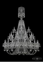 Люстра хрустальная Bohemia Ivele 1406/20+10+5/400/XL-157/3d/Ni