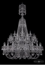 Люстра хрустальная Bohemia Ivele 1406/20+10+5/400/XL-160/2d/Ni
