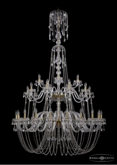 Люстра хрустальная большая Bohemia Ivele 1406/20+10+5/530-200/G Люстра хрустальная большая Bohemia Ivele 1406/20+10+5/530-200/G