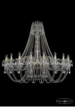 Люстра хрустальная Bohemia Ivele 1406/20/460/h-115/Ni