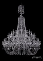 Большая Люстра хрустальная Bohemia Ivele 1406/24+12+6/460/XL-177/2d/Ni