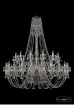 Люстра хрустальная Bohemia Ivele 1406/24+12/530/h-164/G