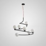 Подвесная люстра CURL Черный ImperiumLoft 140624-26