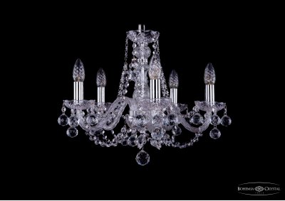 Люстра хрустальная Bohemia Ivele 1406/5/160/Ni/Balls