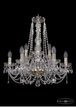 Люстра хрустальная Bohemia Ivele 1406/6+3/195/h-58/G