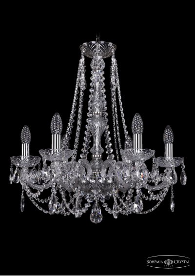 Люстра хрустальная Bohemia Ivele 1406/6/195/h-58/Ni Люстра хрустальная Bohemia Ivele 1406/6/195/h-58/Ni