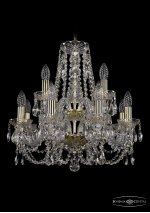 Люстра хрустальная Bohemia Ivele 1406/8+4/160/2d/G