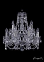 Люстра хрустальная Bohemia Ivele 1406/8+4/160/2d/Ni