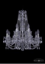 Люстра хрустальная Bohemia Ivele 1406/8+4/195/h-60/Ni