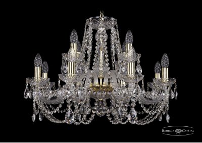 Люстра хрустальная Bohemia Ivele 1406/8+4/240/G Люстра хрустальная Bohemia Ivele 1406/8+4/240/G