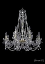 Люстра хрустальная Bohemia Ivele 1406/8+4/240/h-75/G