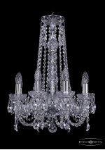 Люстра хрустальная Bohemia Ivele 1406/8/141/h-57/Ni
