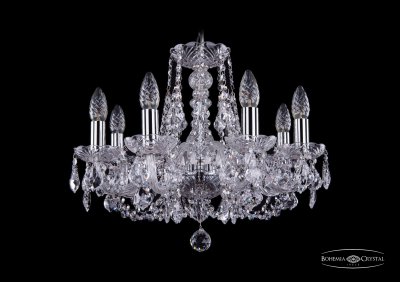 Люстра хрустальная Bohemia Ivele 1406/8/160/Ni/Leafs