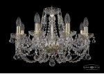 Люстра хрустальная Bohemia Ivele 1406/8/195/G/Balls