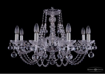 Люстра хрустальная Bohemia Ivele 1406/8/240/Ni/Balls