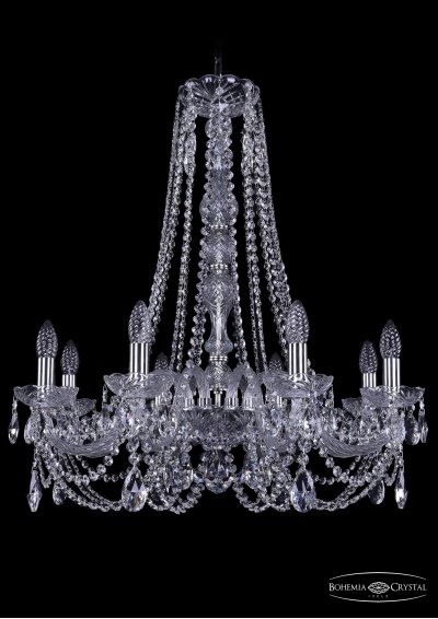 Люстра хрустальная Bohemia Ivele 1406/8/240/h-75/Ni