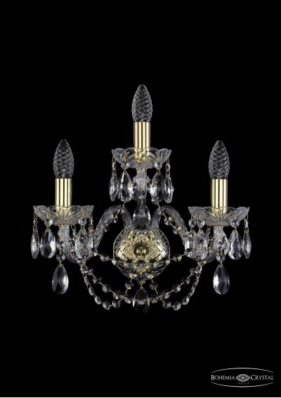 Светильник настенный бра Bohemia Ivele 1406B/2+1/160/G