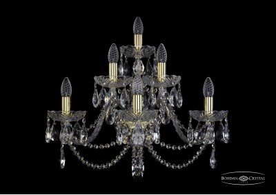 Светильник настенный бра Bohemia Ivele 1406B/3+2+1/240/XL/G