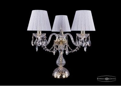 Настольная лампа Bohemia Ivele 1406L/3/141-39/G/SH13-160 Настольная лампа Bohemia Ivele 1406L/3/141-39/G/SH13-160