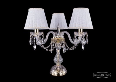 Настольная лампа Bohemia Ivele 1406L/3/141-39/G/SH13a-160 Настольная лампа Bohemia Ivele 1406L/3/141-39/G/SH13a-160