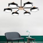 Подвесная люстра GEOMETRIC CH 6 черная ImperiumLoft 140731-26