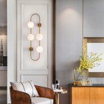 Настенное бра HOOP WALL H77 Gold ImperiumLoft 140761-26