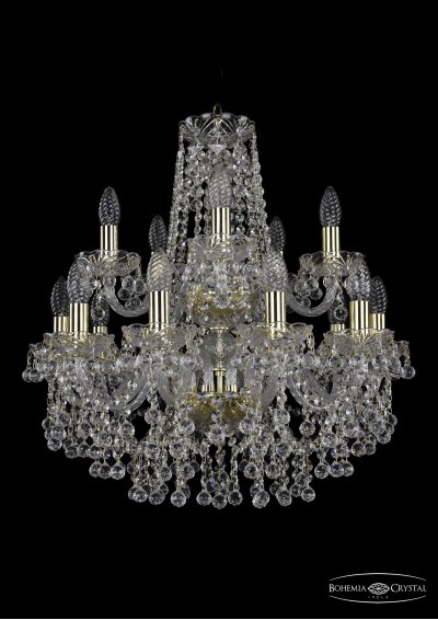 Люстра хрустальная Bohemia Ivele 1409/10+5/195/2d/G